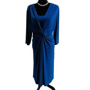 CHAPS Women’s Royal Blue Plus Size Dress, Size 22W